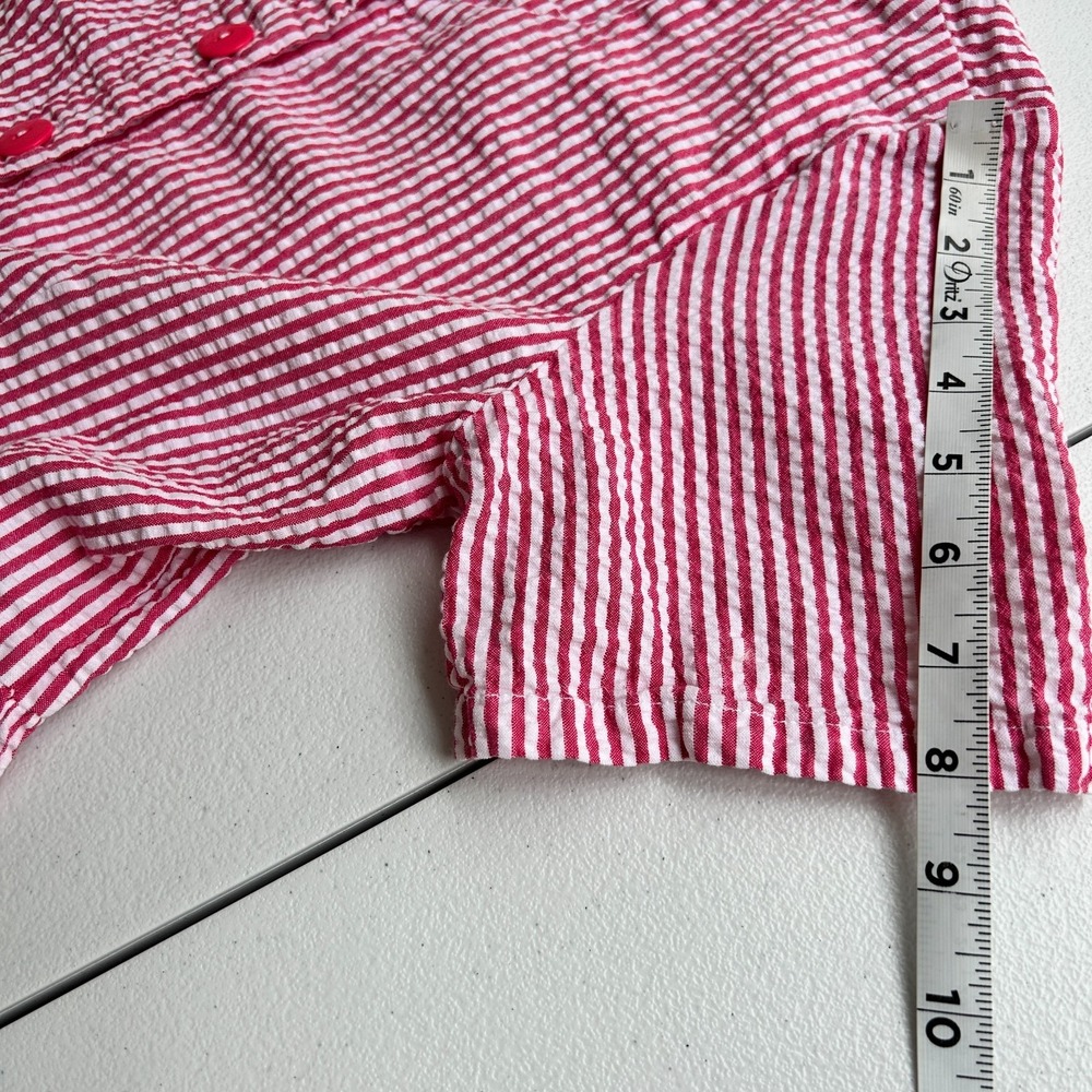 Vermont Country Store Button Front Cottage Midi Dress Medium Peasant 100% Cotton - Picture 6 of 10